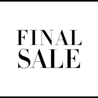 FINAL SALE!